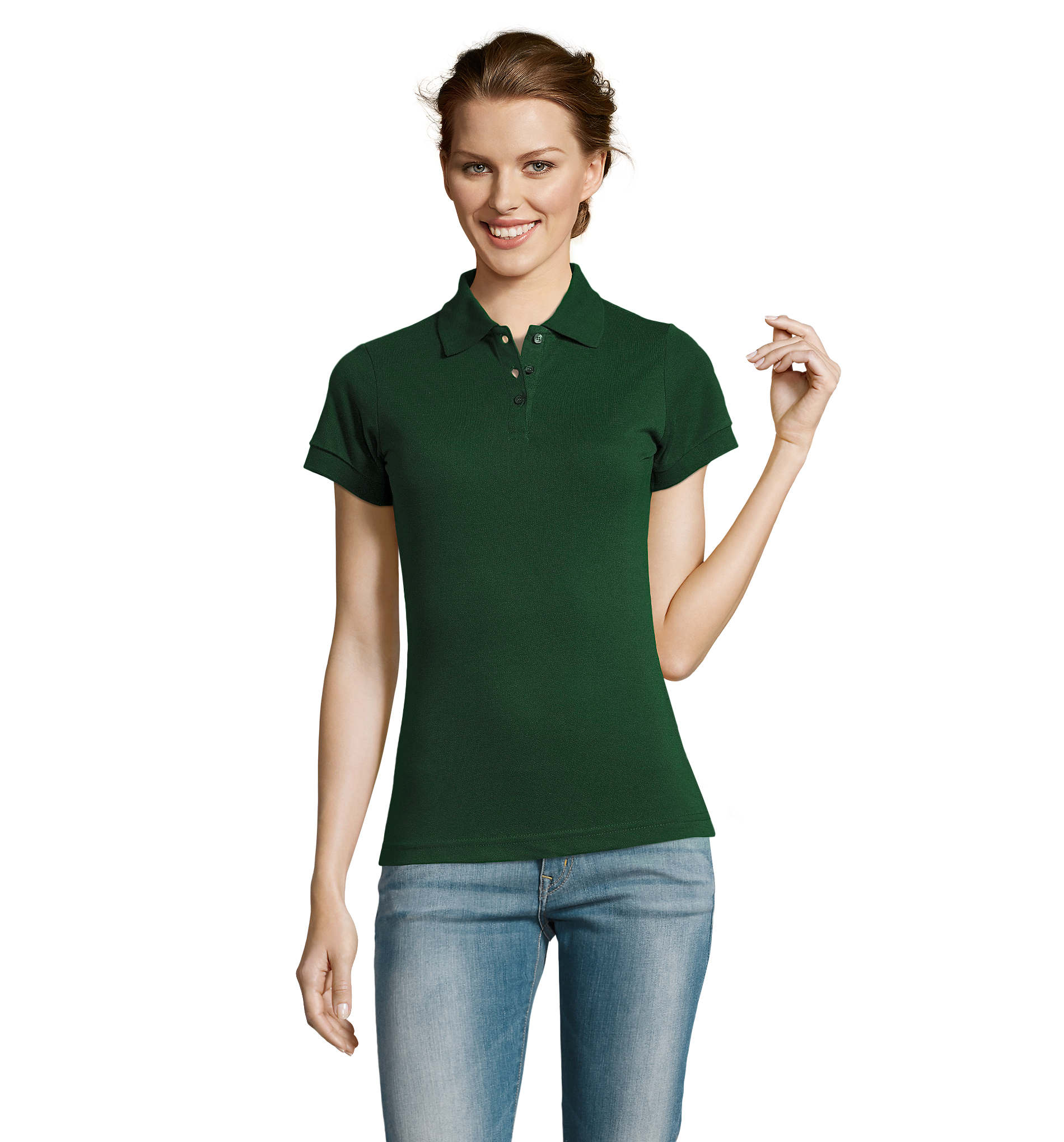 Polo femme promotionnel 200g - Prime Vert bouteille